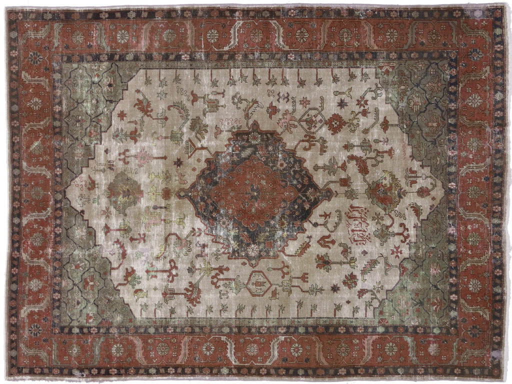 9 x 11 Antique Turkish Sparta Rug 72593