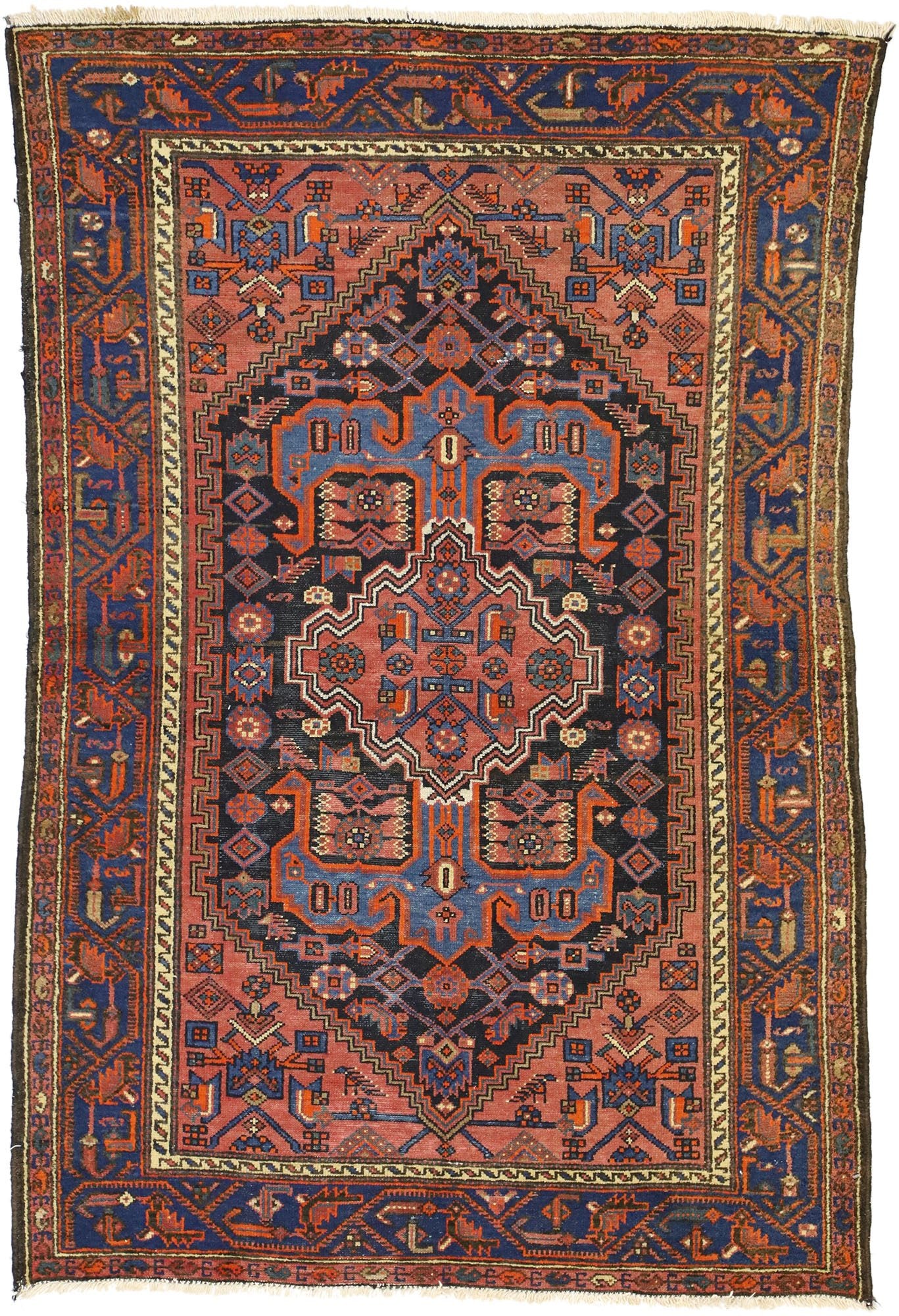 4 x 6 Antique Hamadan Rug 72600