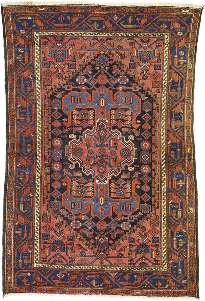 4 x 6 Antique Hamadan Rug 72600