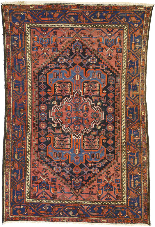 4 x 6 Antique Hamadan Rug 72600