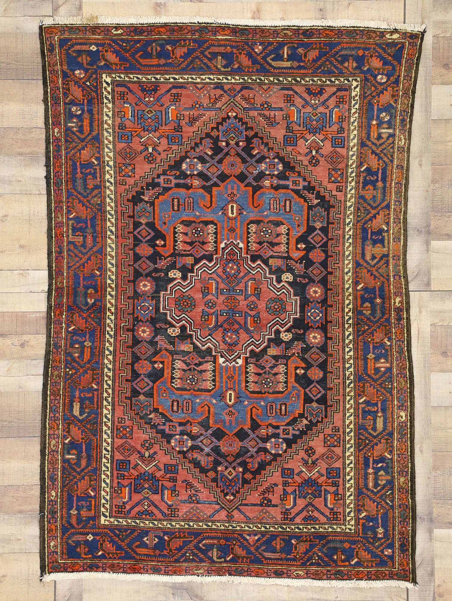 4 x 6 Antique Hamadan Rug 72600