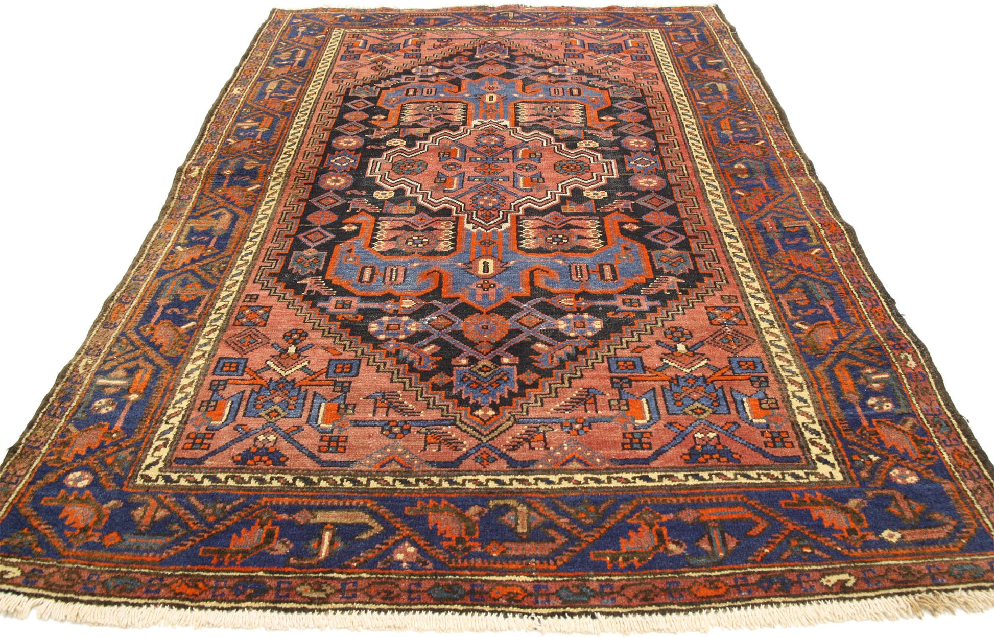 4 x 6 Antique Hamadan Rug 72600