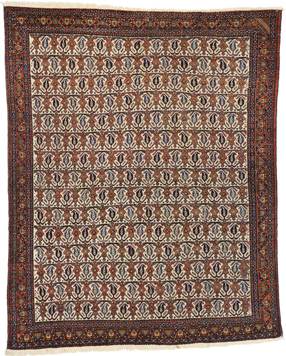 5 x 6 Antique Persian Afshar Rug 72602