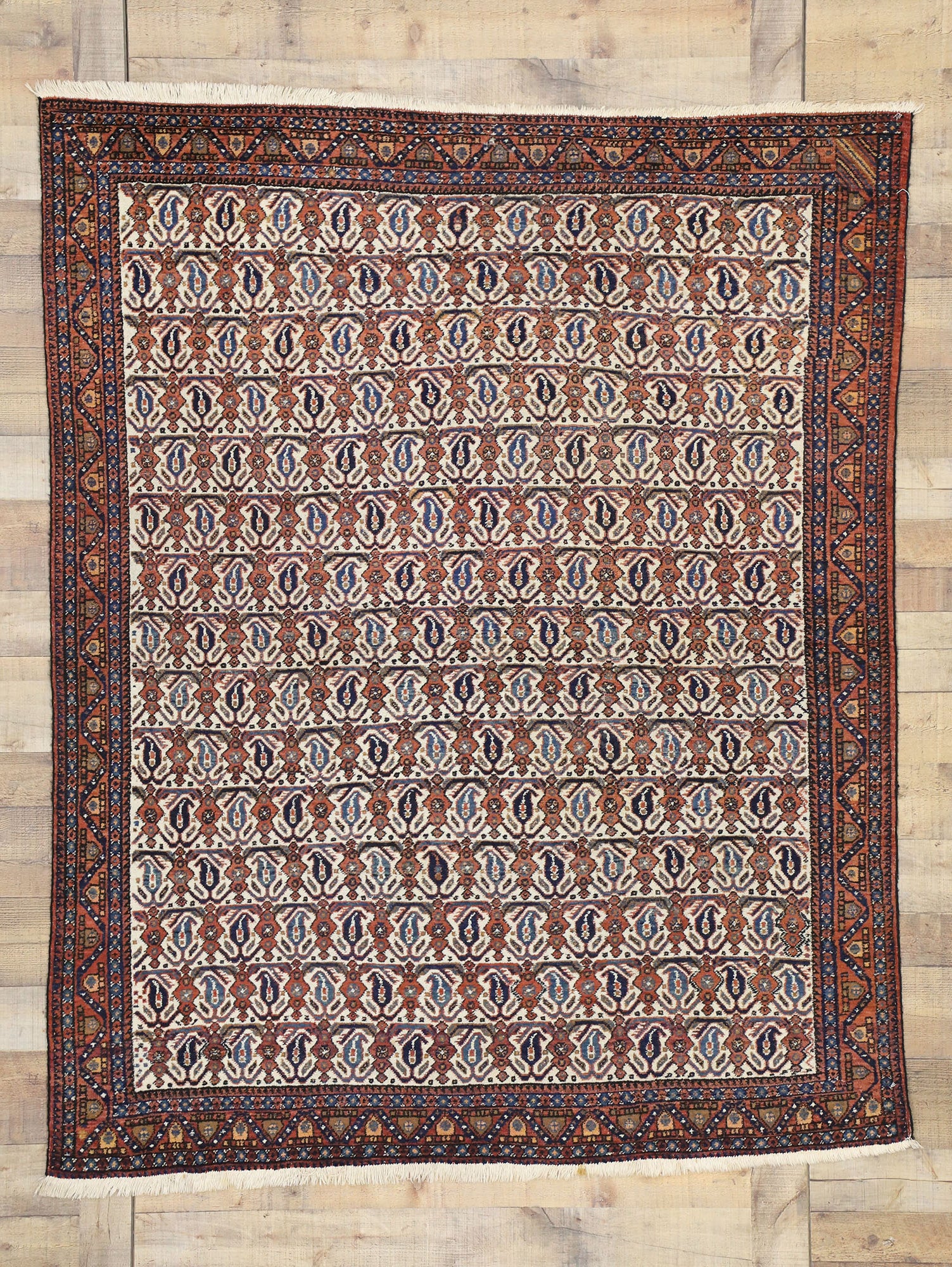5 x 6 Antique Persian Afshar Rug 72602