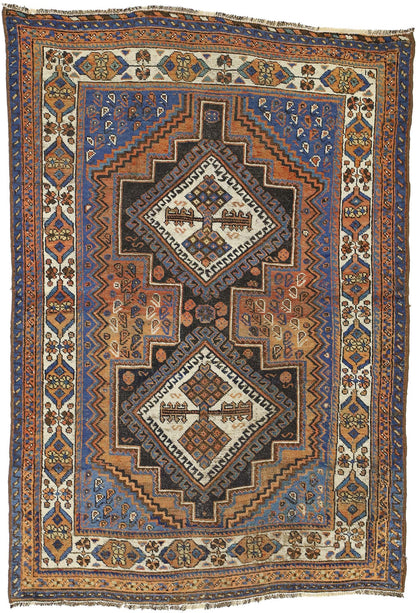 4 x 6 Antique Persian Afshar Rug 72605