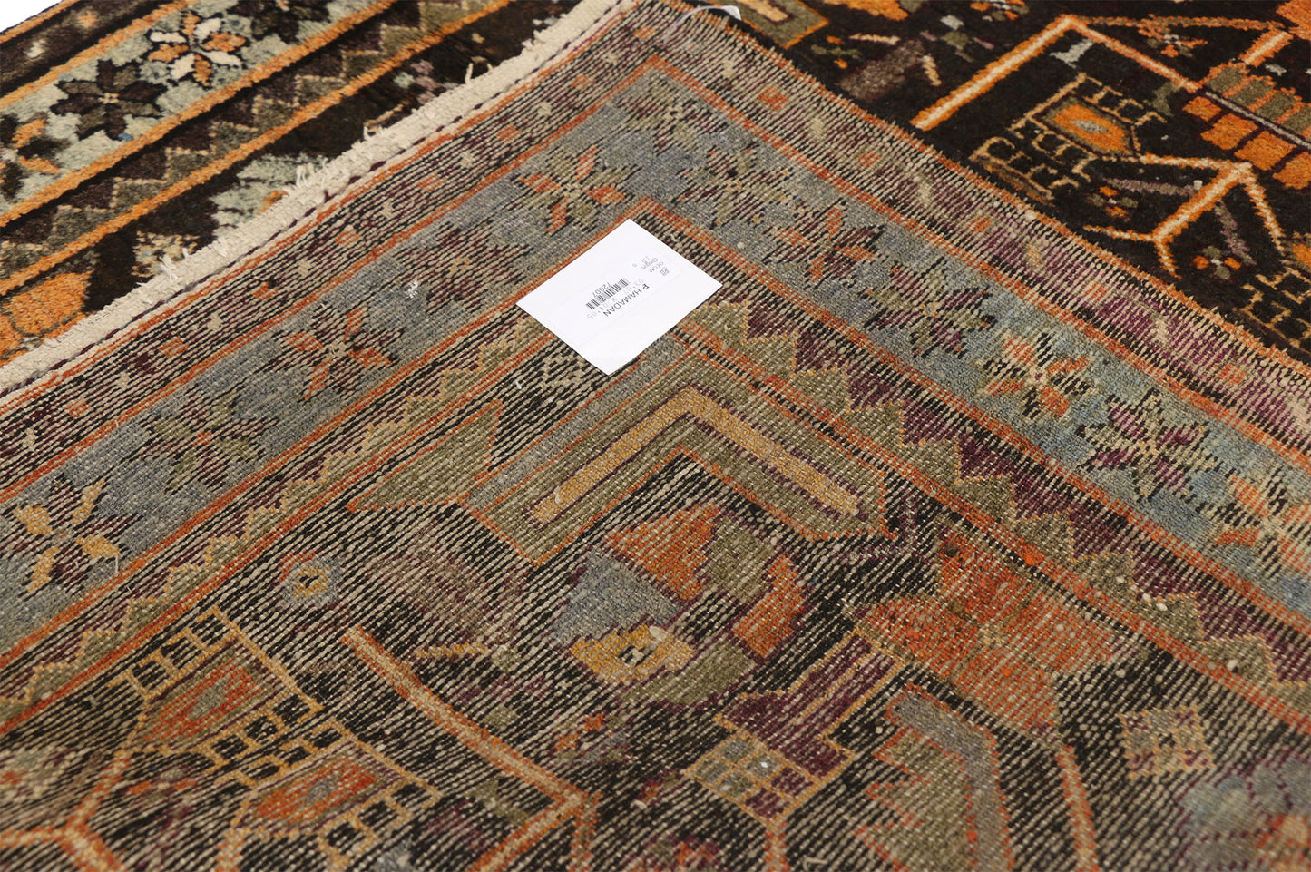 4 x 4 Antique Persian Hamadan Rug 72607