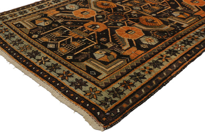 4 x 4 Antique Persian Hamadan Rug 72607