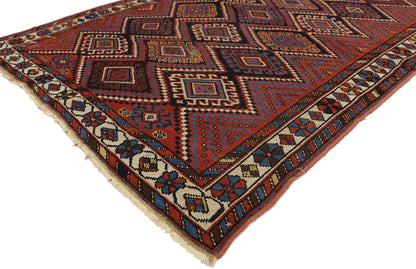 4 x 6 Antique Persian Afshar Rug 72612