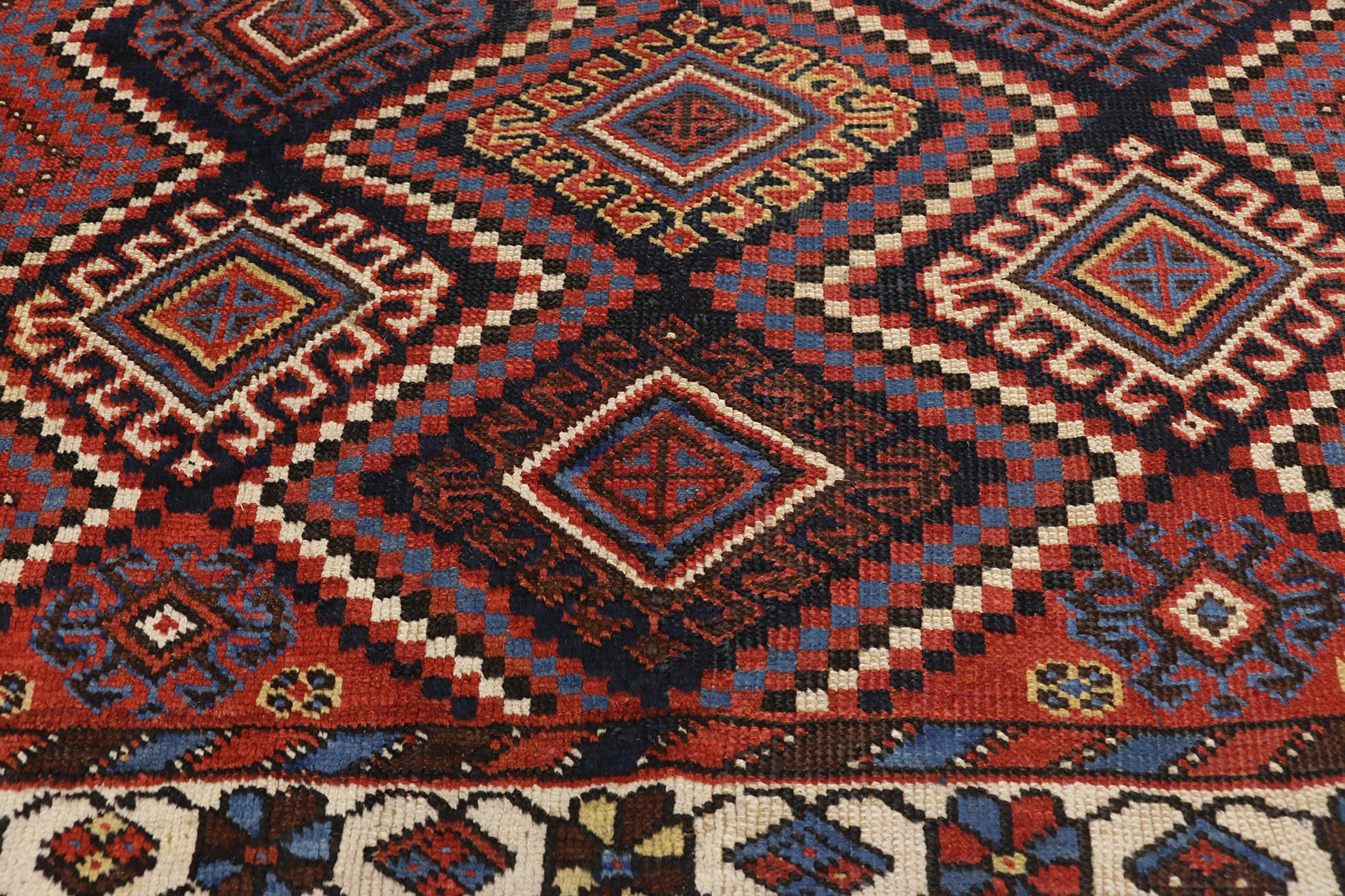 4 x 6 Antique Persian Afshar Rug 72612