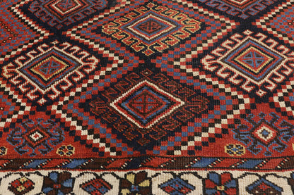 4 x 6 Antique Persian Afshar Rug 72612