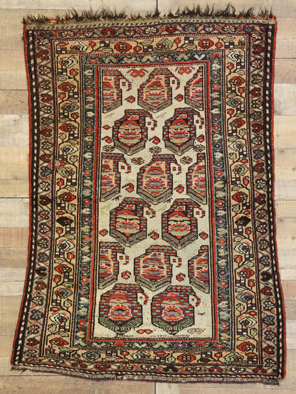 3 x 5 Antique Persian Kurdish Rug 72613