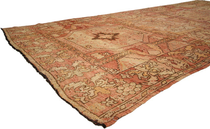 6 x 13 Vintage Turkish Oushak Rug 72623