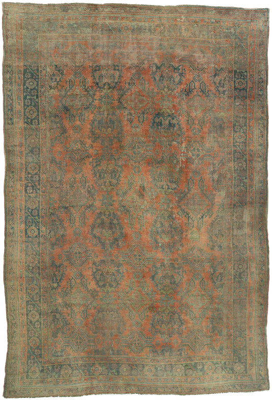 14 x 20 Antique Turkish Oushak Rug 72625
