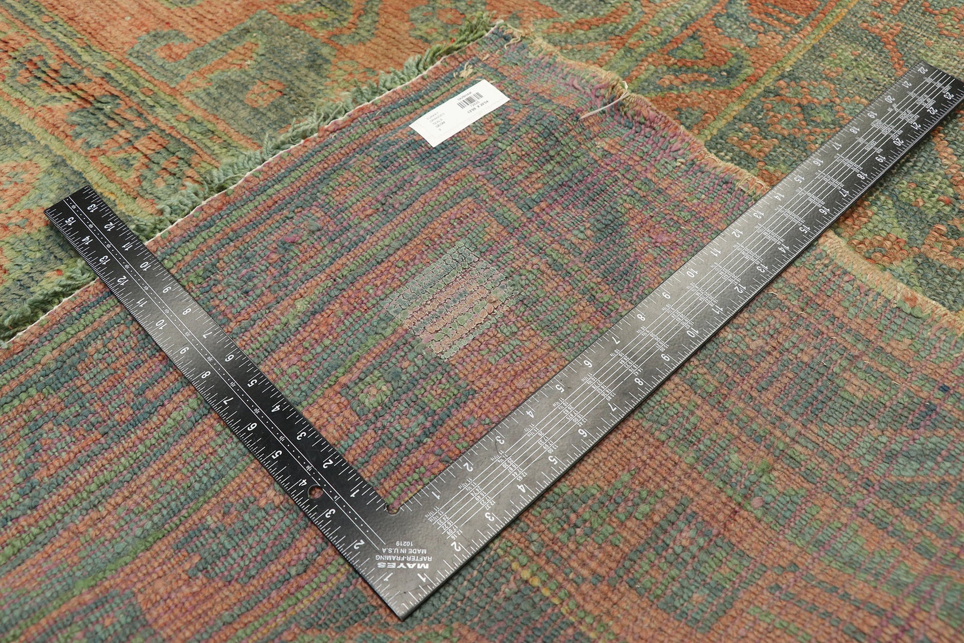 14 x 20 Antique Turkish Oushak Rug 72625