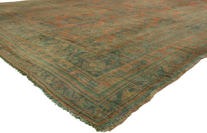14 x 20 Antique Turkish Oushak Rug 72625