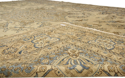 13 x 18 Antique Persian Tabriz Rug 72641