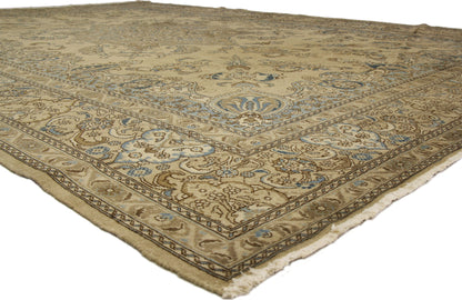 13 x 18 Antique Persian Tabriz Rug 72641