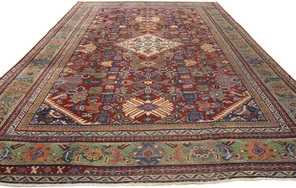 7 x 10 Antique Persian Mahal Rug 72659
