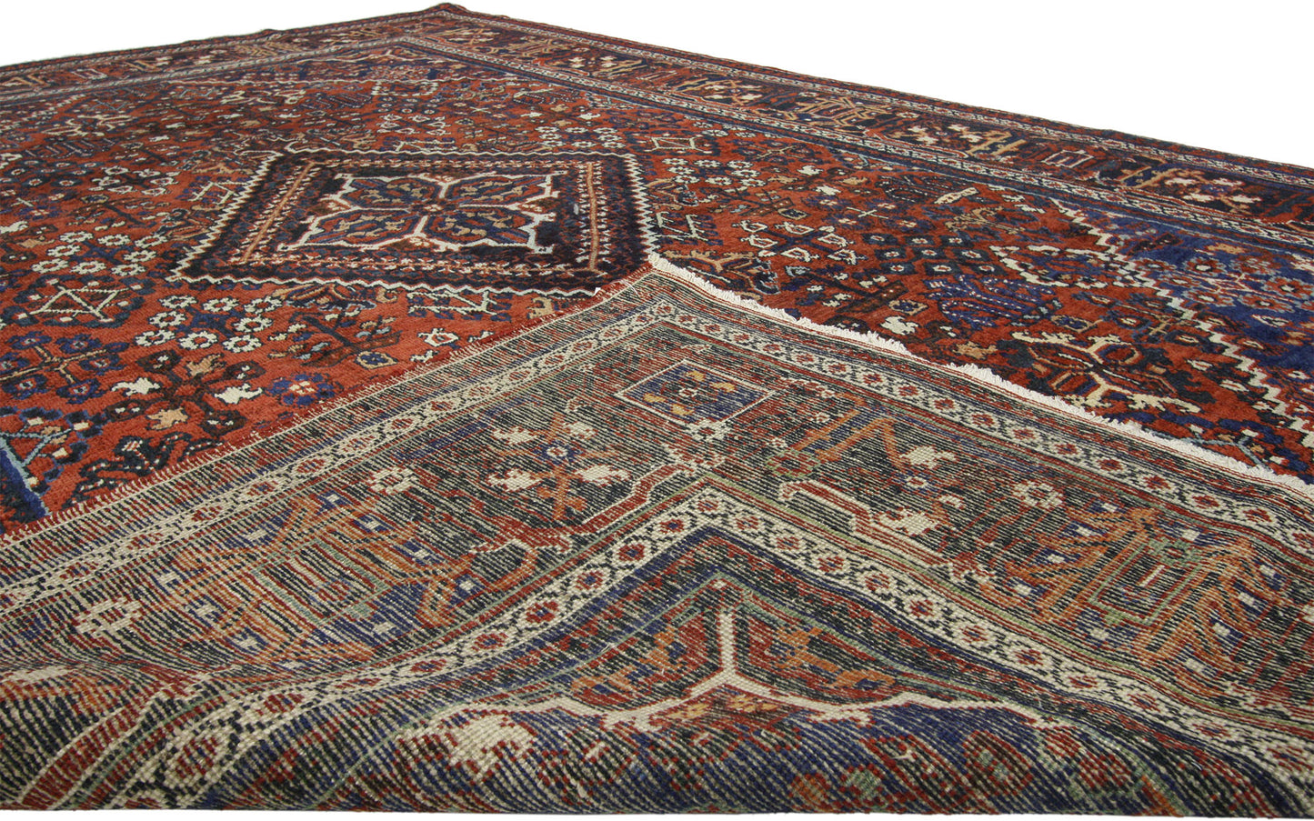 7 x 10 Antique Persian Joshegan Rug 72705