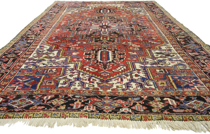 7 x 10 Antique Persian Heriz Rug 72713