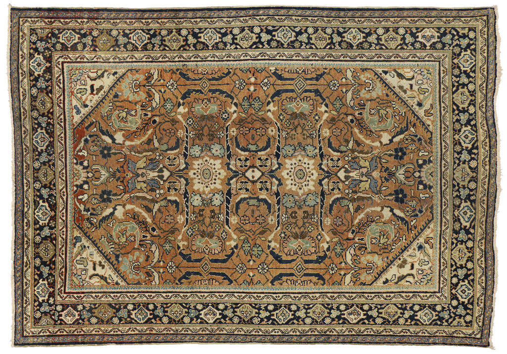 7 x 10 Antique Persian Mahal Rug 72732
