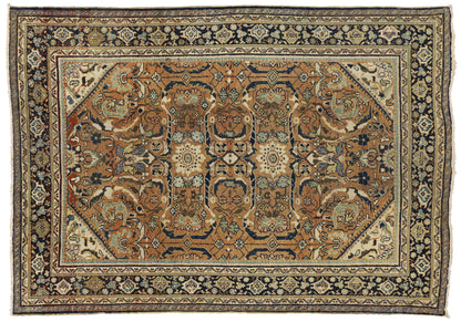 7 x 10 Antique Persian Mahal Rug 72732