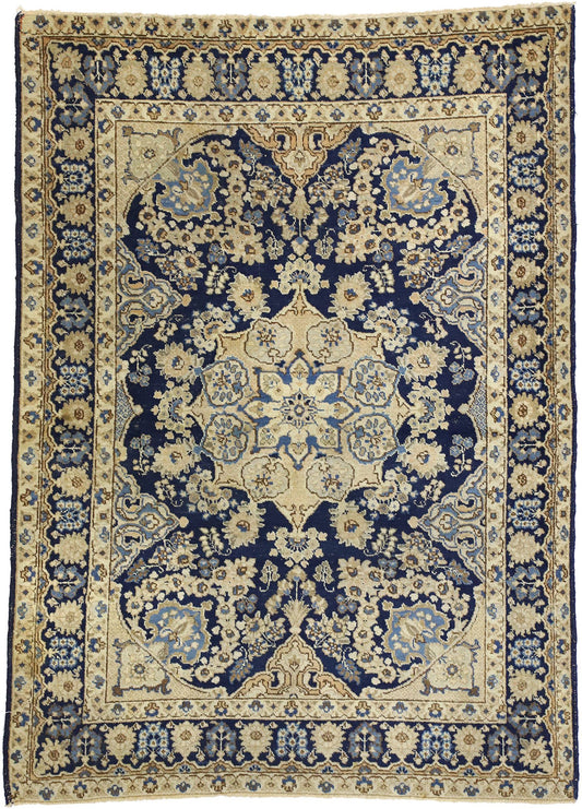 4 x 6 Antique Persian Tabriz Rug 72737