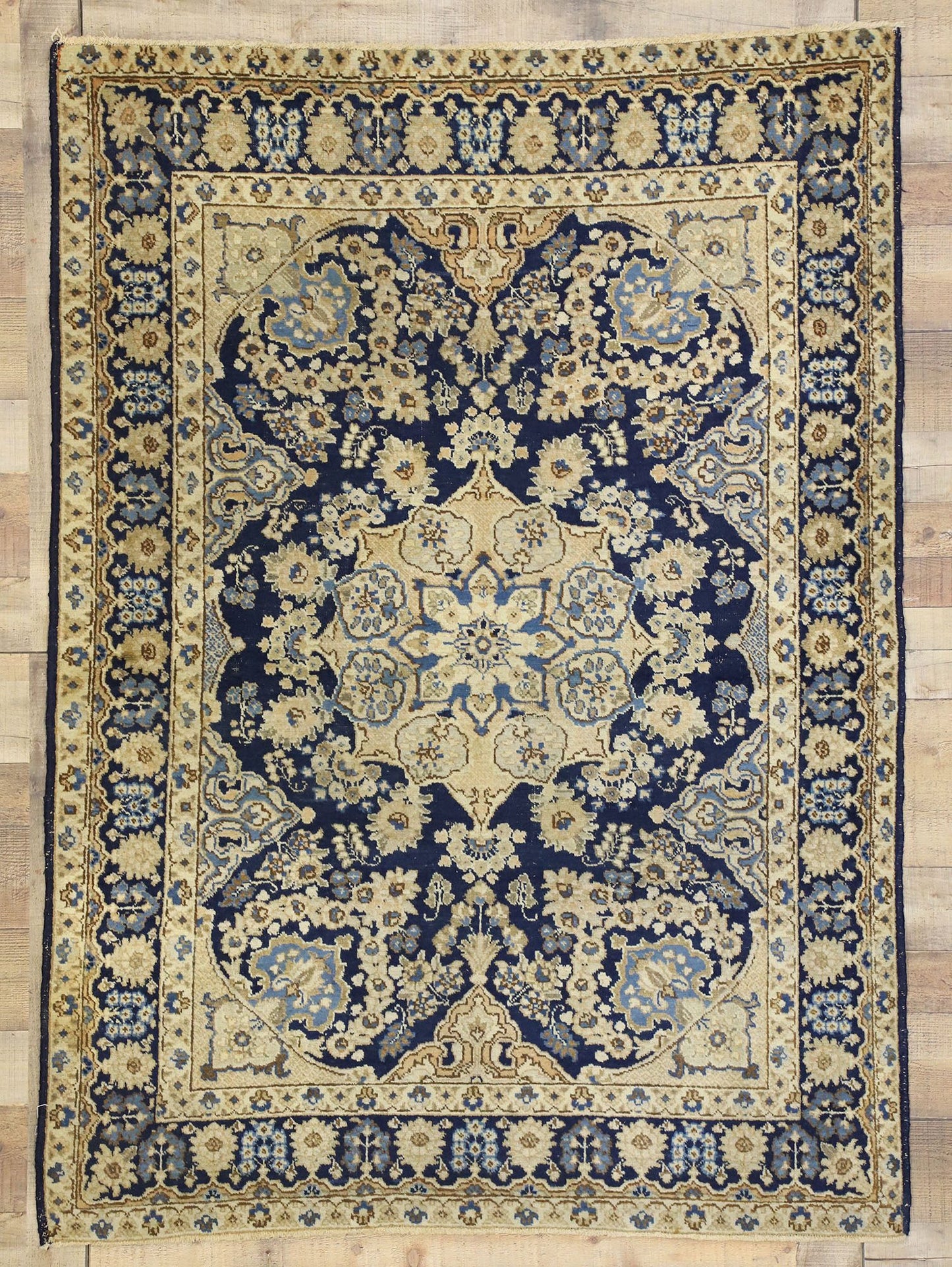 4 x 6 Antique Persian Tabriz Rug 72737