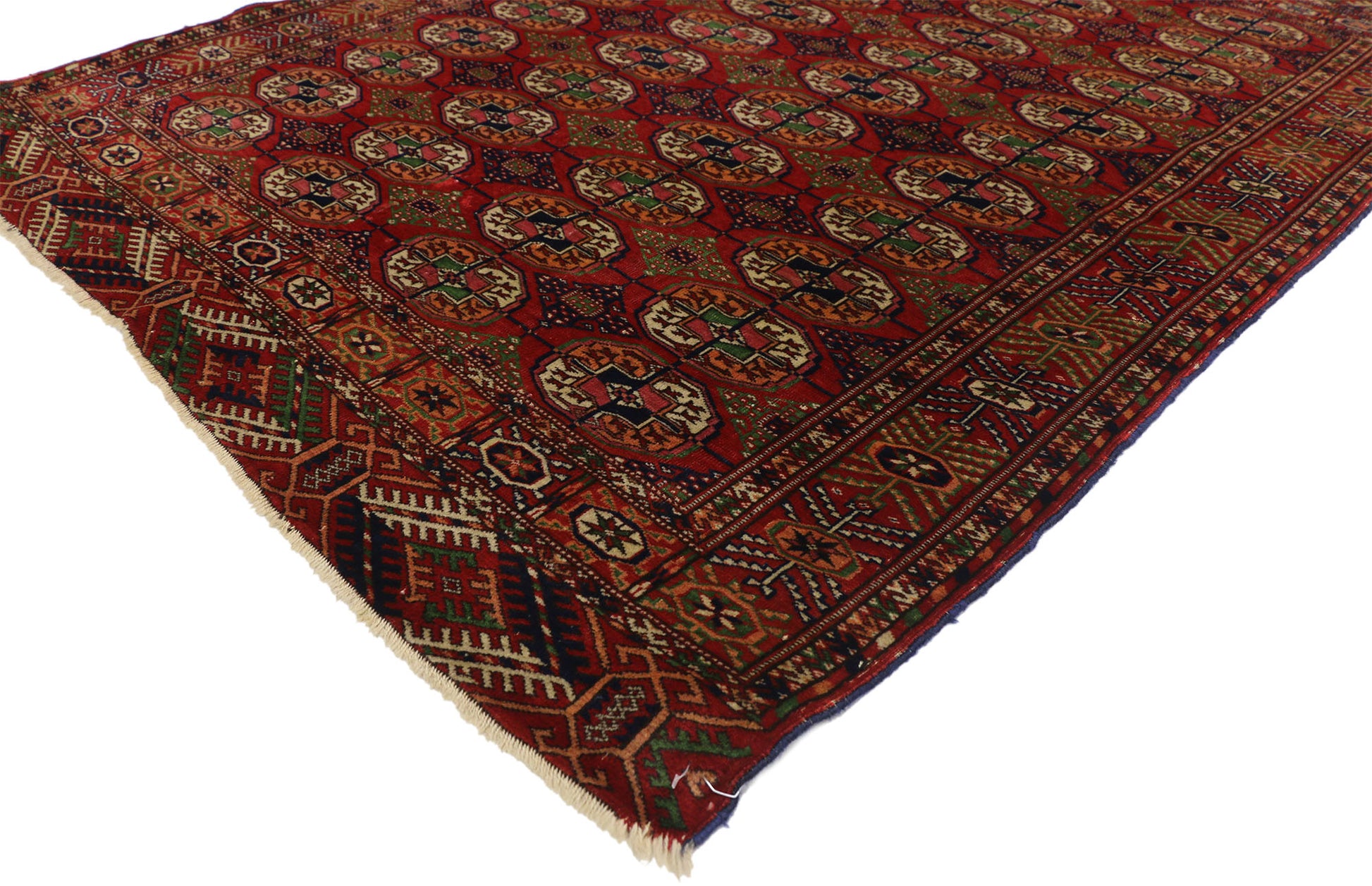 4 x 5 Antique Turkoman Tekke Rug 72745