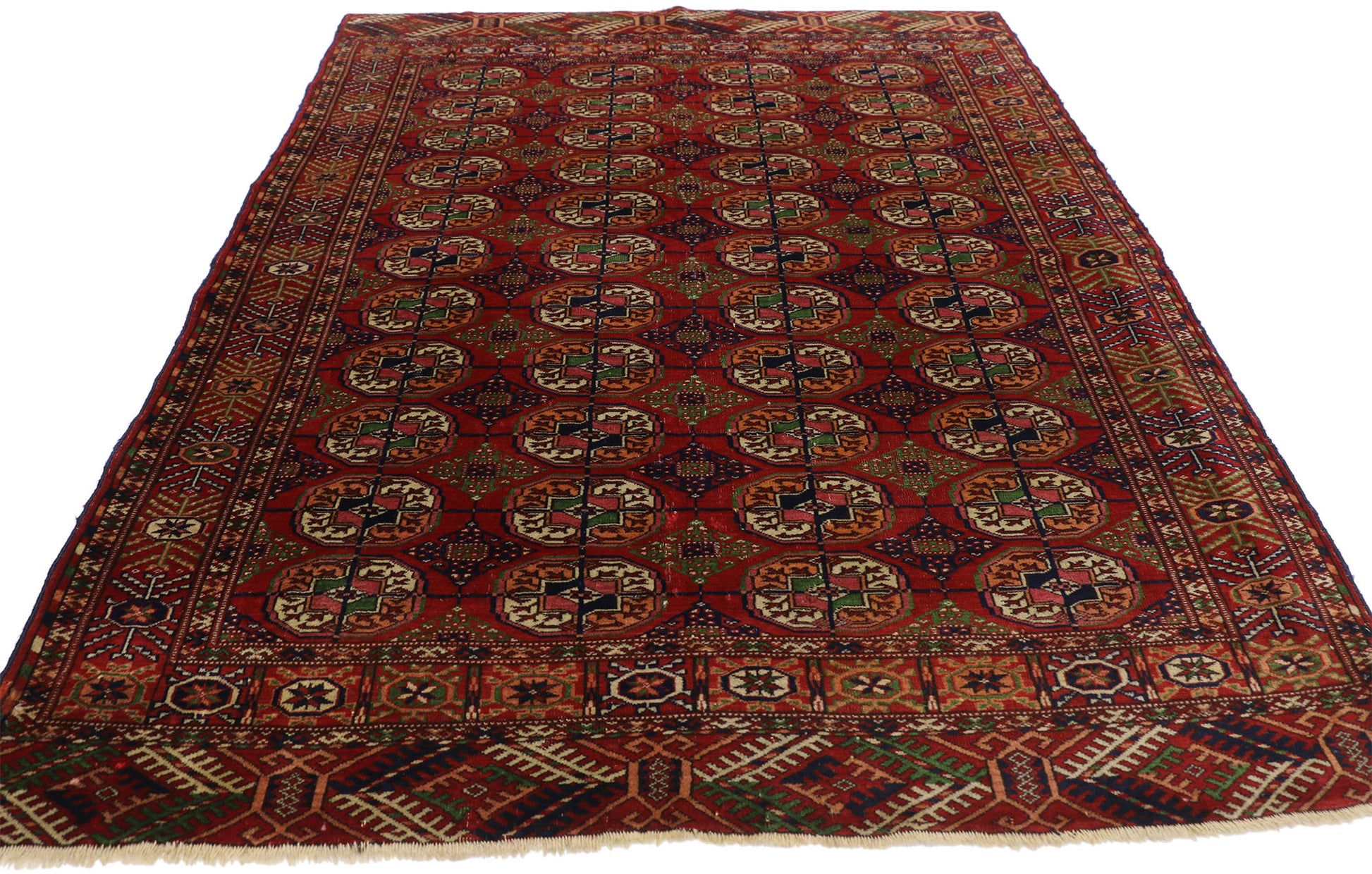 4 x 5 Antique Turkoman Tekke Rug 72745