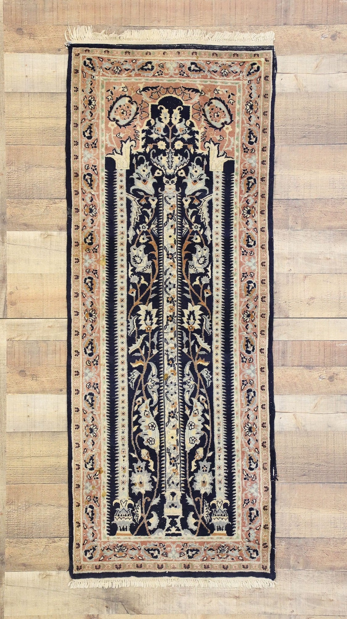 2 x 5 Vintage Pakistani Prayer Rug 72770