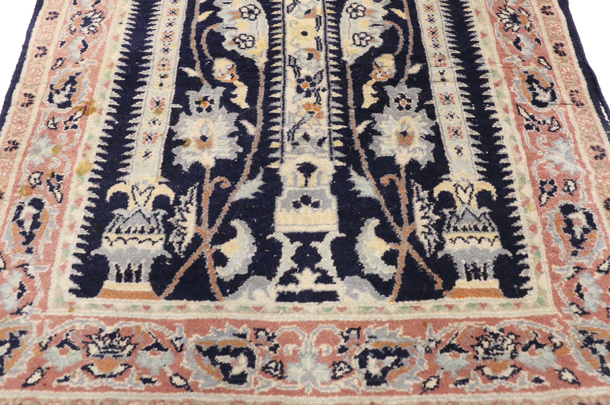 2 x 5 Vintage Pakistani Prayer Rug 72770