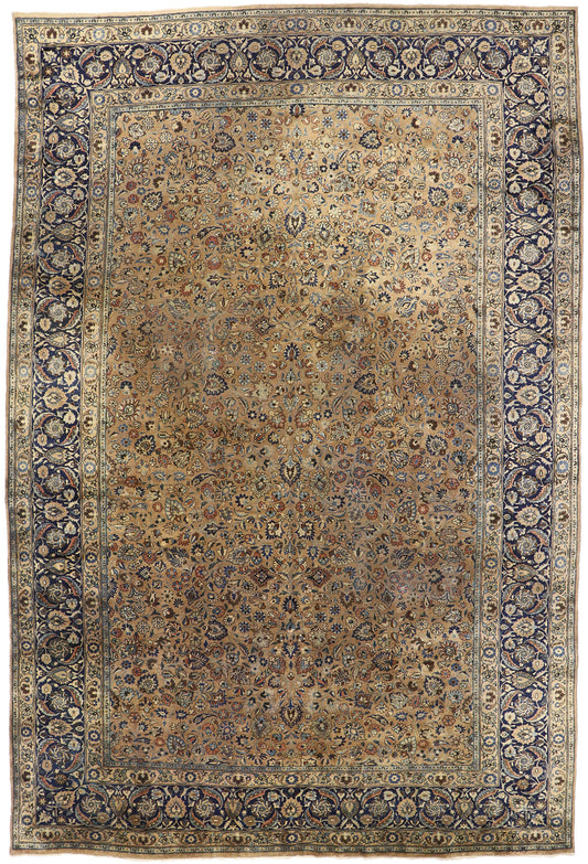 12 x 18 Antique Persian Mashhad Rug 72834