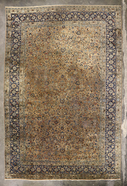 12 x 18 Antique Persian Mashhad Rug 72834