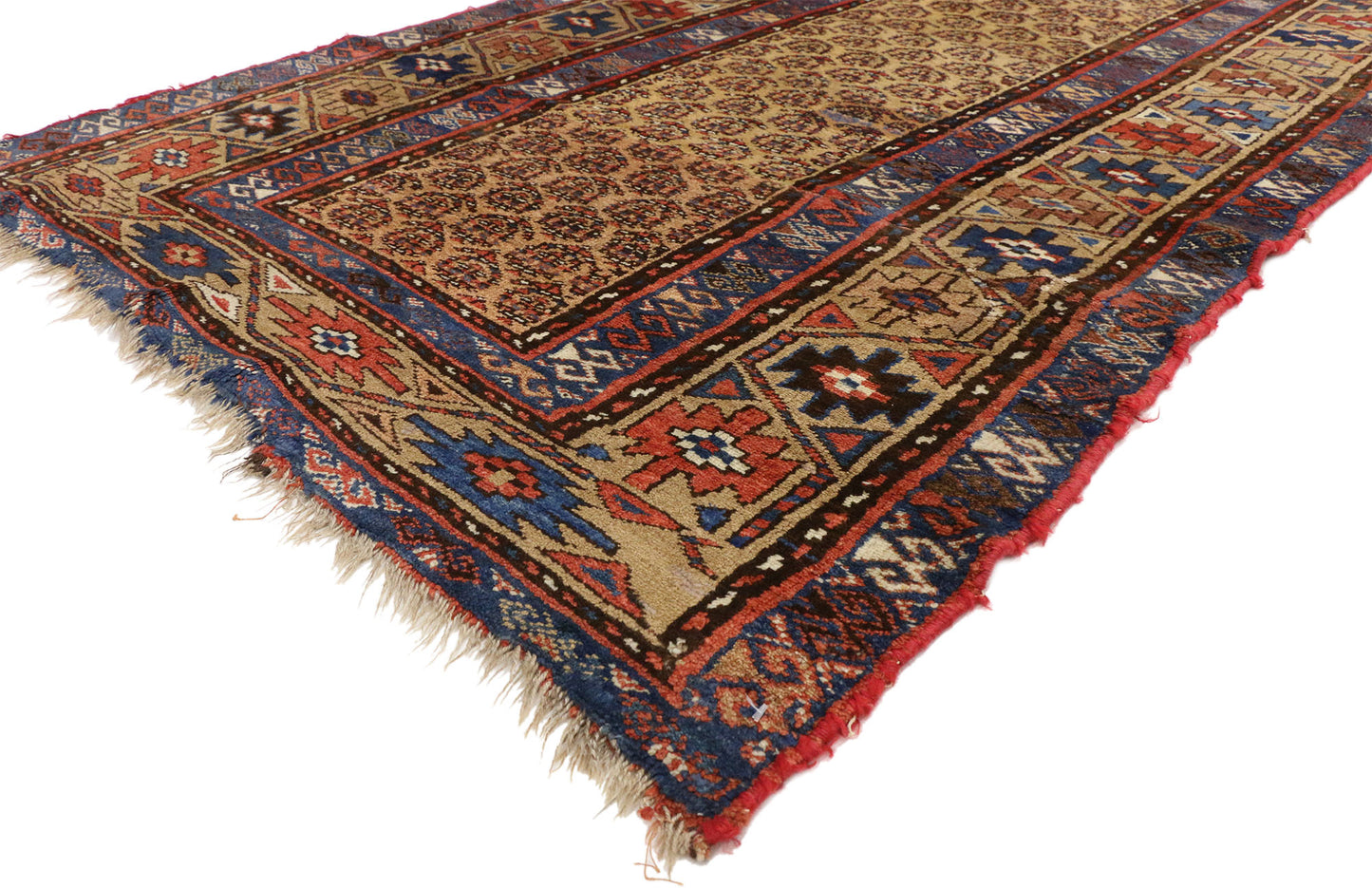 4 x 9 Antique Kurd Rug 72854