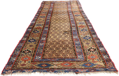 4 x 9 Antique Kurd Rug 72854