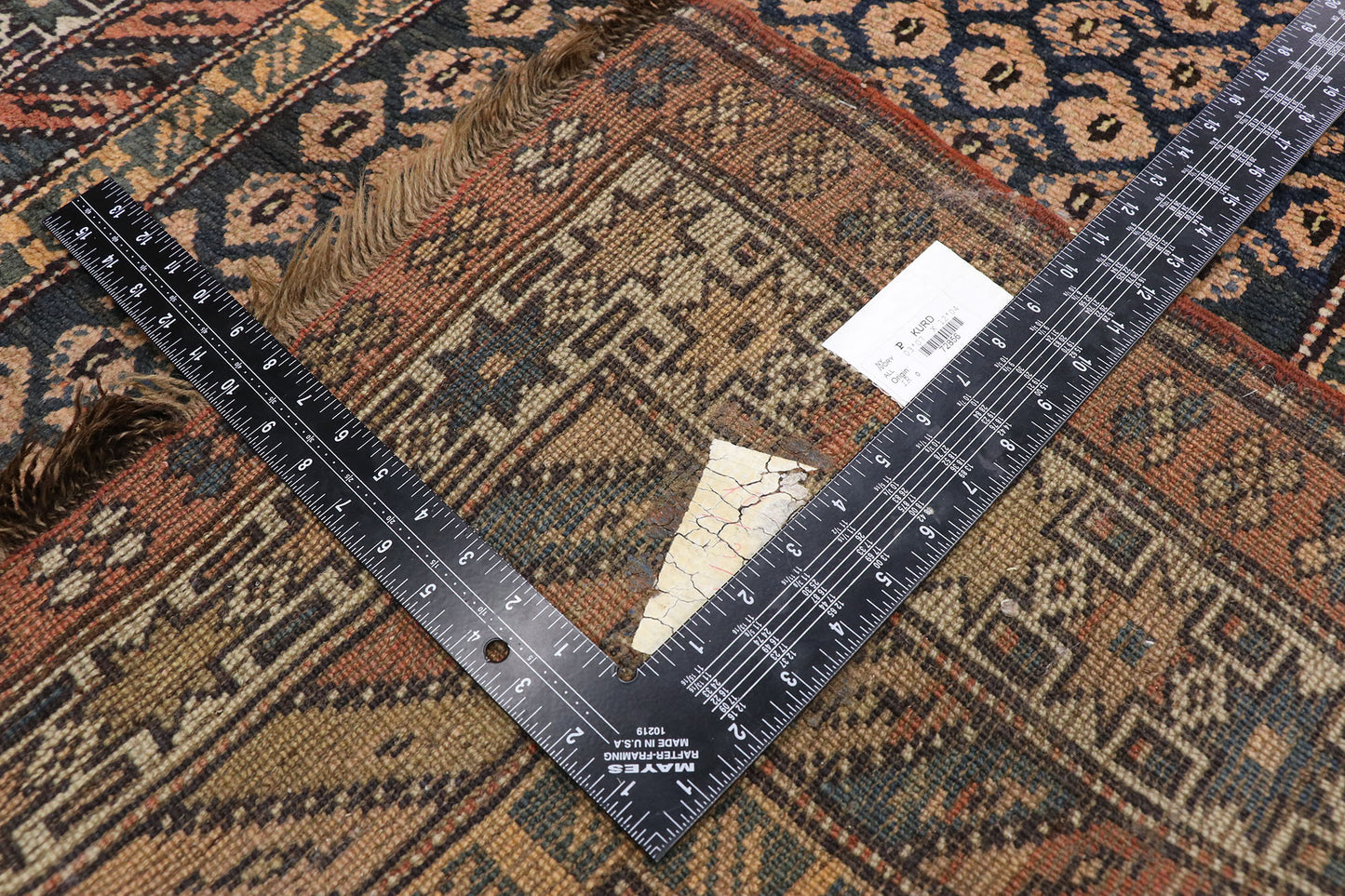 4 x 12 Antique Kurd Rug 72856