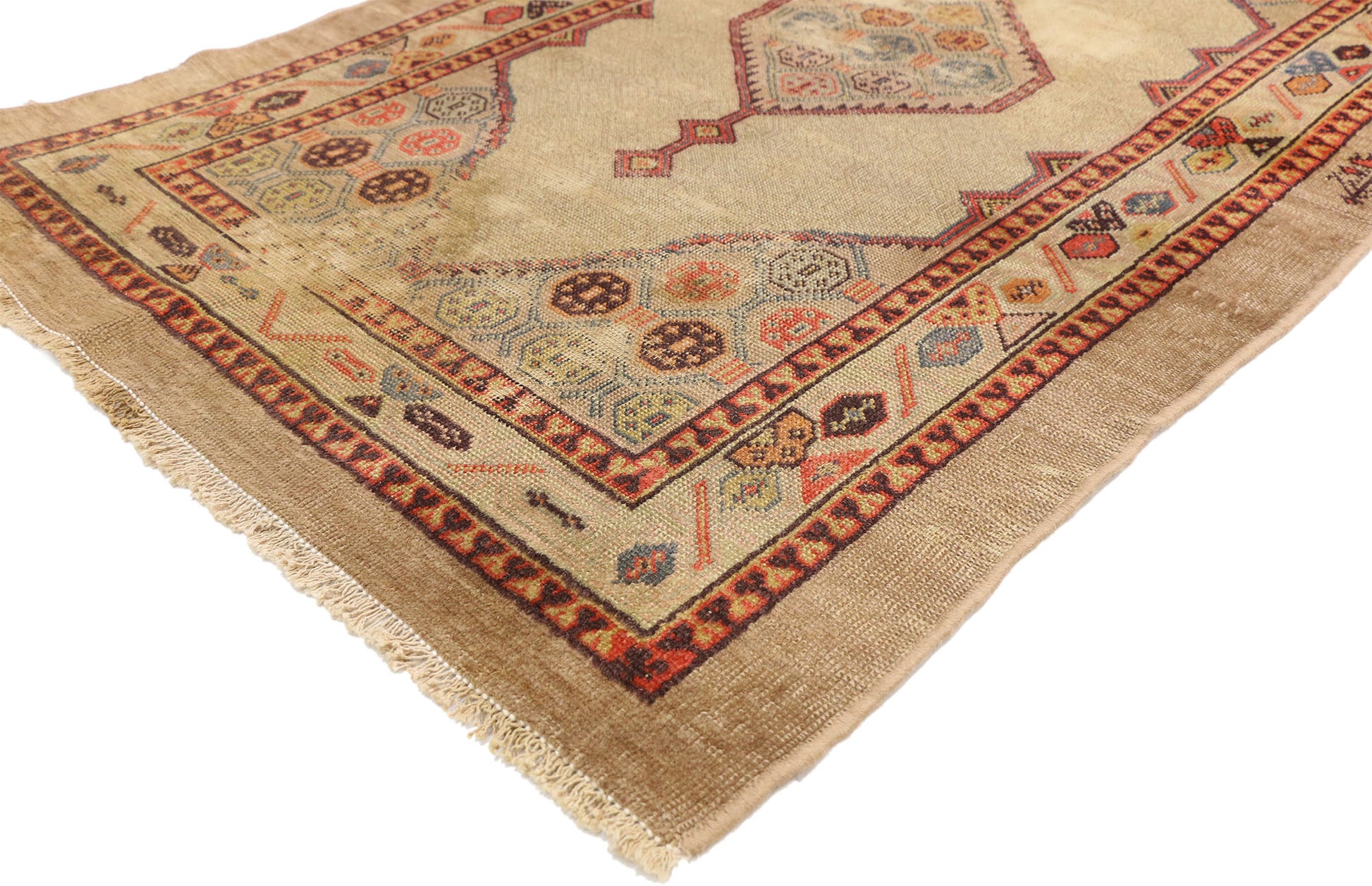 3 x 6 Antique Persian Kurdish Rug 72857