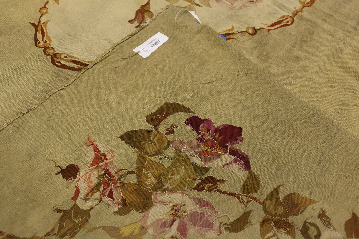 5 x 6 Antique Aubusson Rug 72862