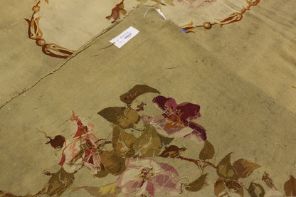 5 x 6 Antique Aubusson Rug 72862