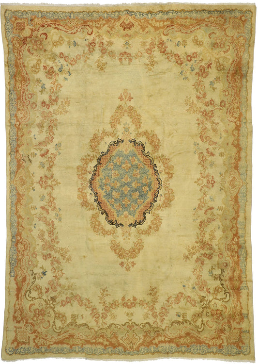 9 x 13 Antique Persian Mahal Rug 72864