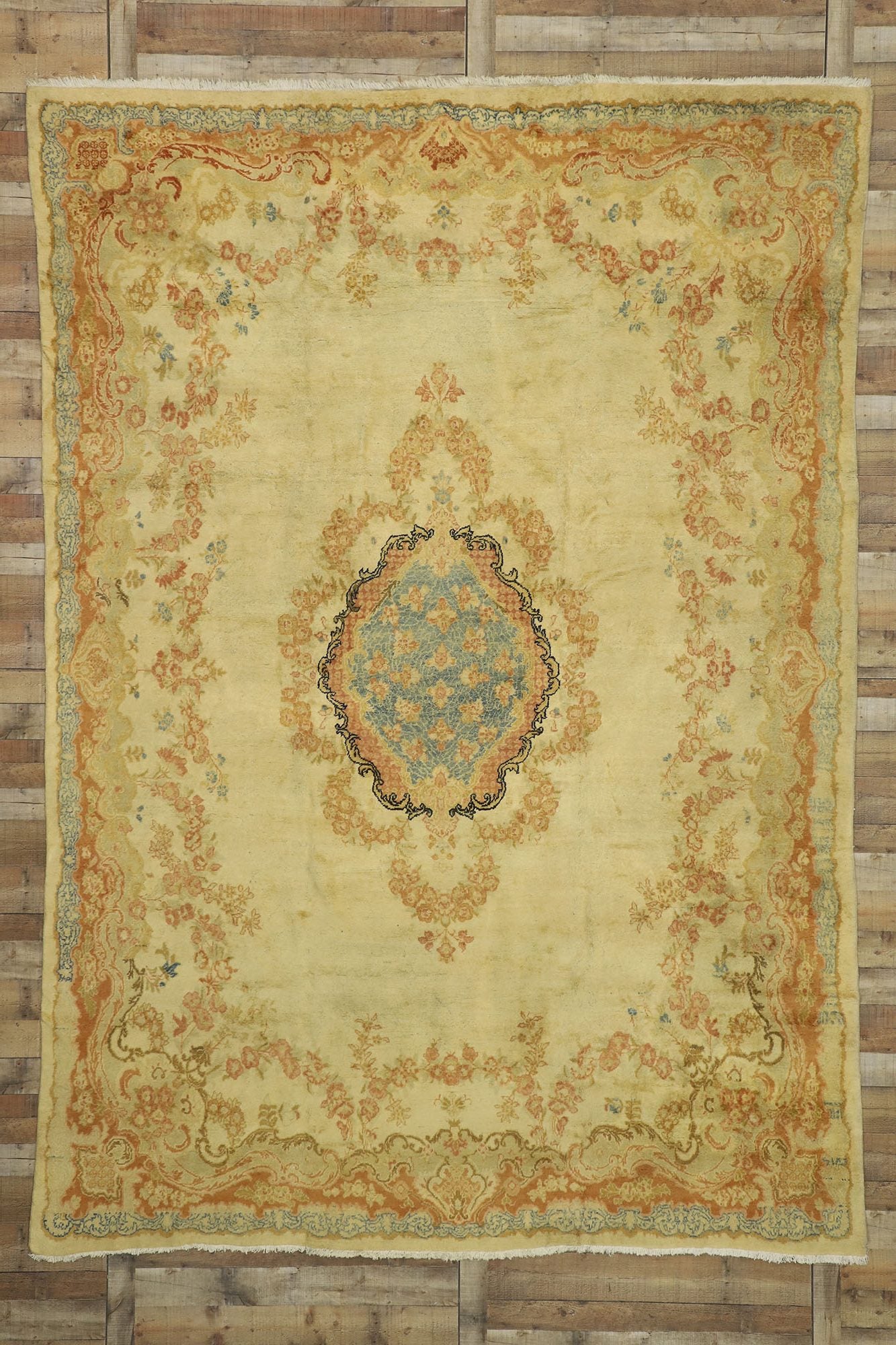 9 x 13 Antique Persian Mahal Rug 72864