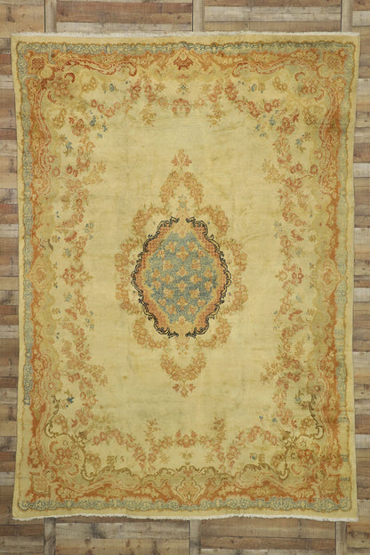 9 x 13 Antique Persian Mahal Rug 72864