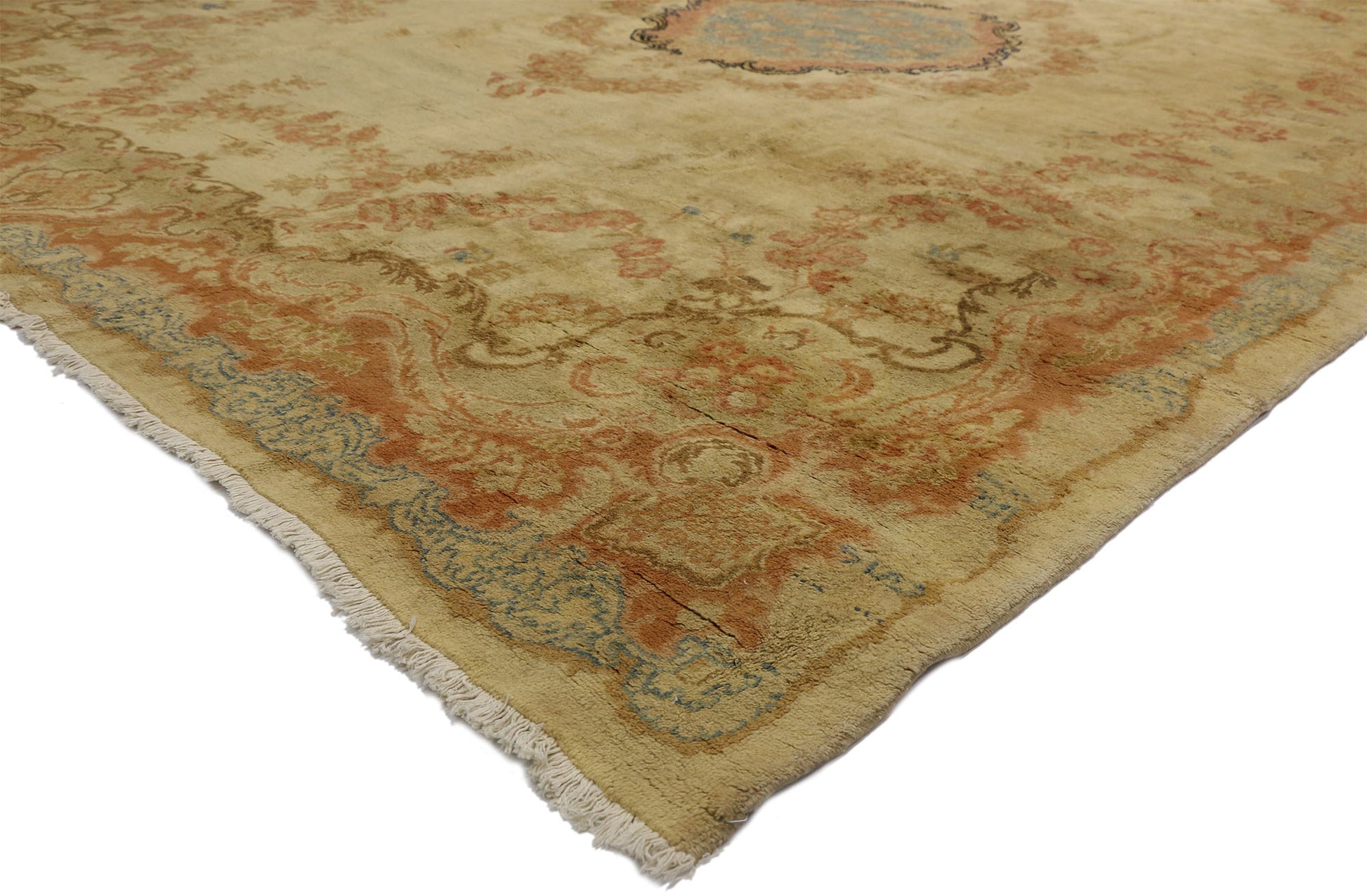 9 x 13 Antique Persian Mahal Rug 72864