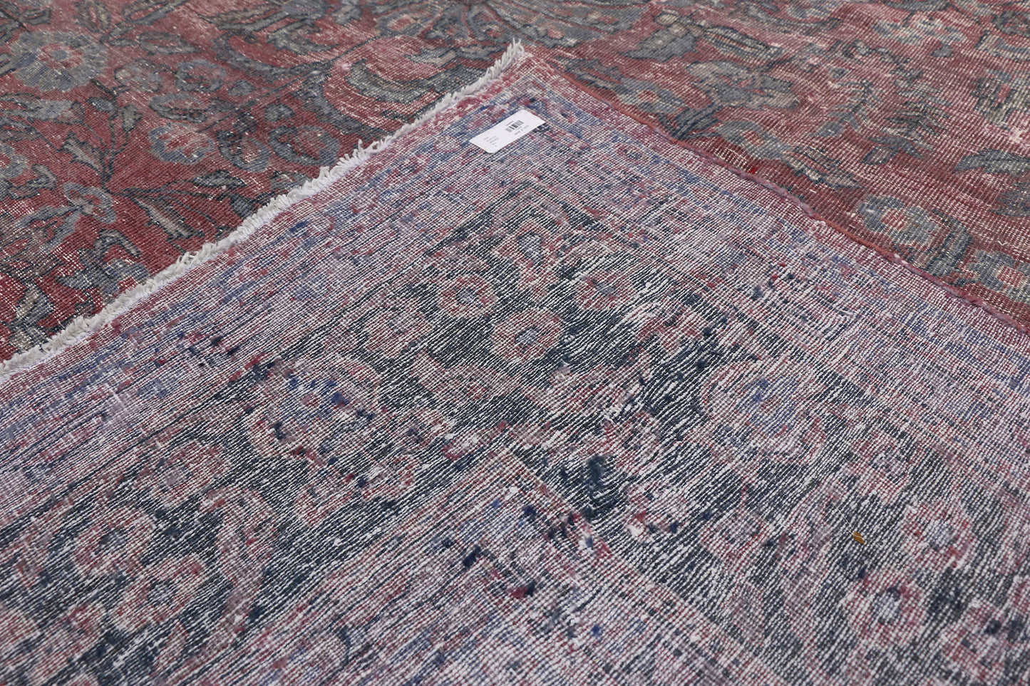 9 x 12 Distressed Antique Persian Tabriz Rug 72868