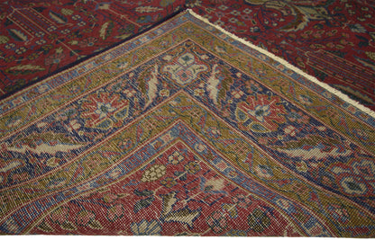 8 x 9 Antique Indian Mughal Design Rug 72879