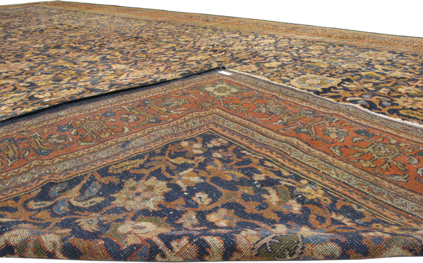 13 x 23 Antique Persian Sultanabad Rug 72909