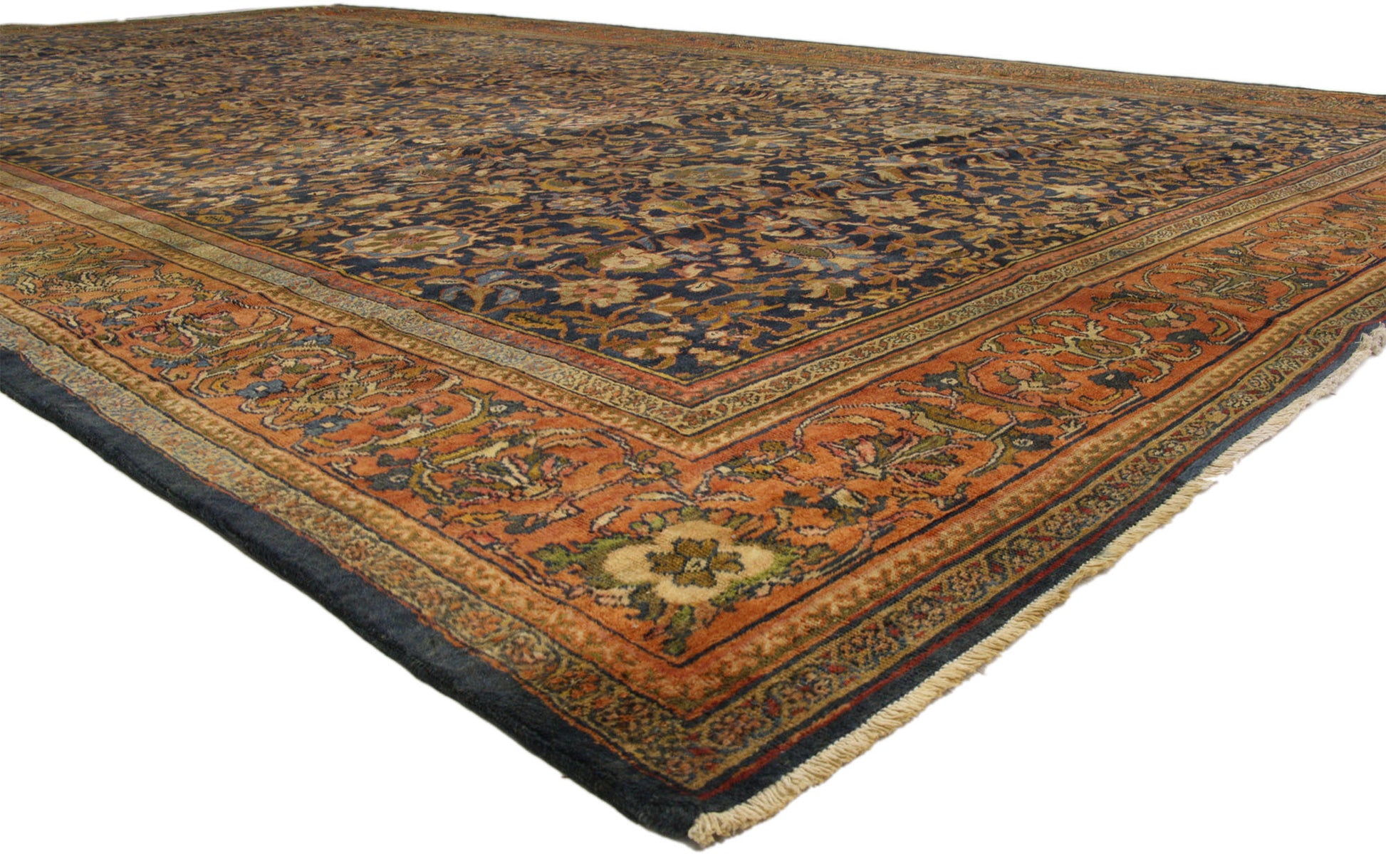 13 x 23 Antique Persian Sultanabad Rug 72909