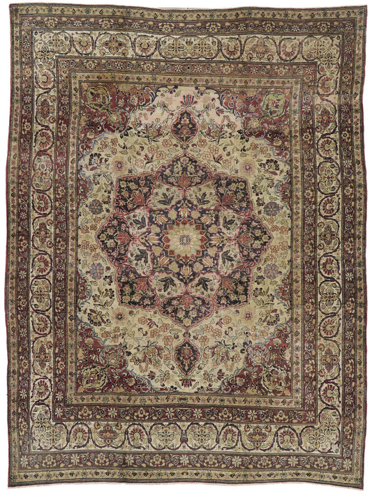 8 x 10 Antique Persian Kermanshah Rug 72920