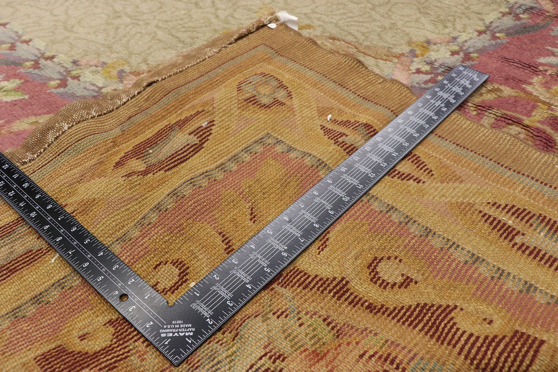 11 x 16 Antique Austrian Savonnerie Rug 72981